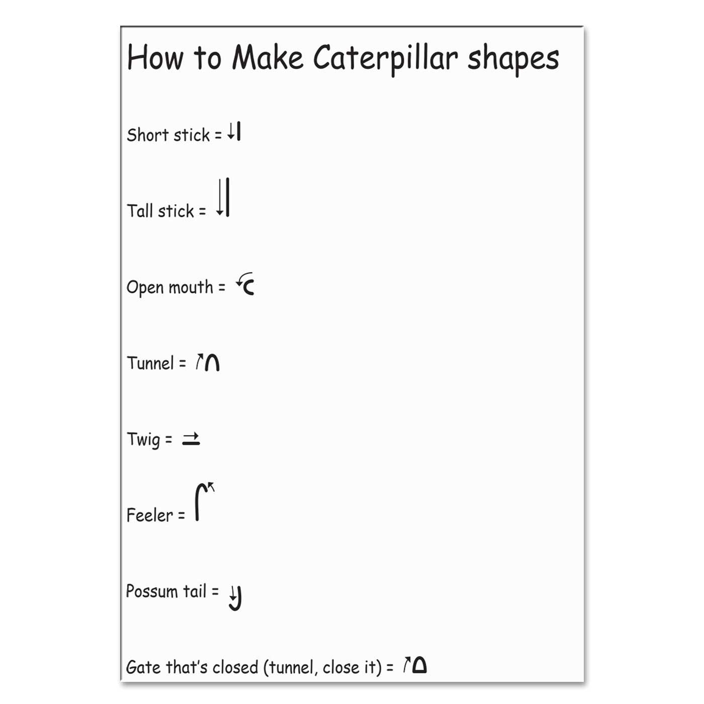 The Magic Caterpillar Writing Book 255 x 205mm