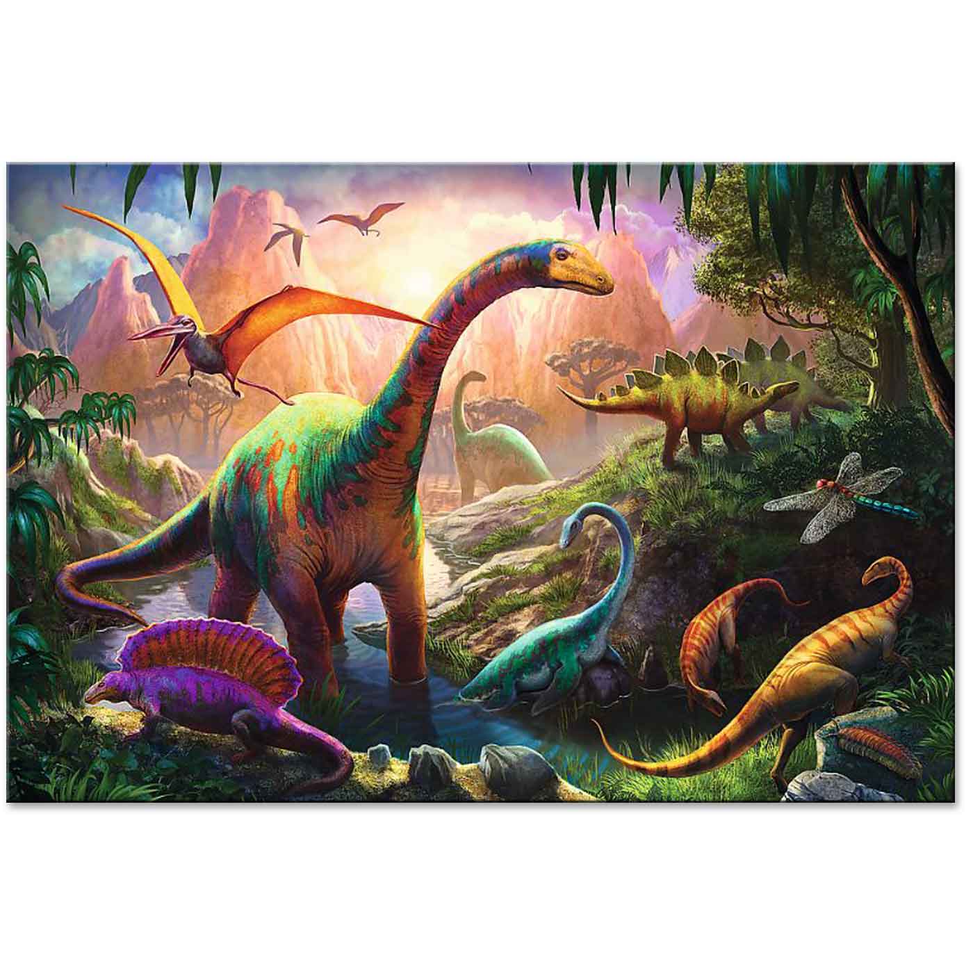 Trefl Puzzle Dinosaurs Land 100 Pieces 41 x 28cm