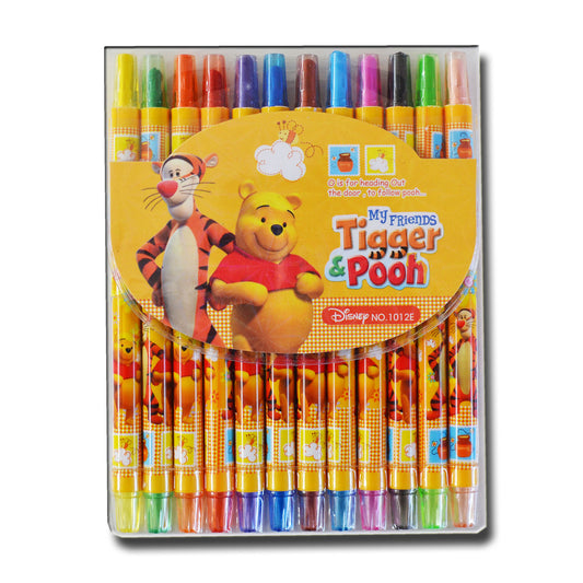 Twistable Crayons Tiger & Pooh 12 Shades 15 cm - School Depot NZ