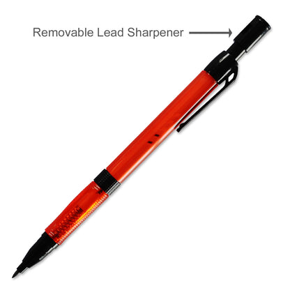 Tyco Triangular Grip HB Mechanical Pencil TY-520 With Sharpener 2.00mm Red