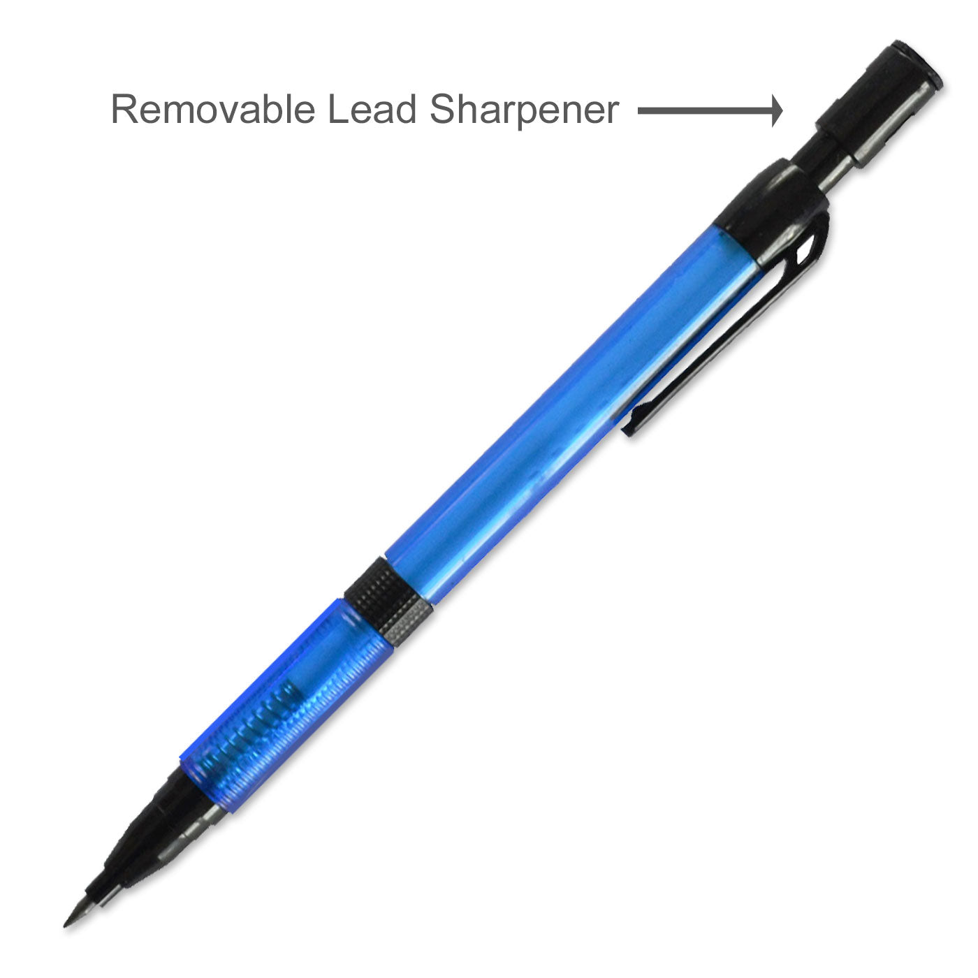 Tyco Triangular HB Mechanical Pencil TY-520 With Lead Sharpener 2.00mm Blue