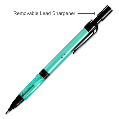 Tyco Triangular HB Mechanical Pencil TY-520 With Lead Sharpener 2.00mm Green