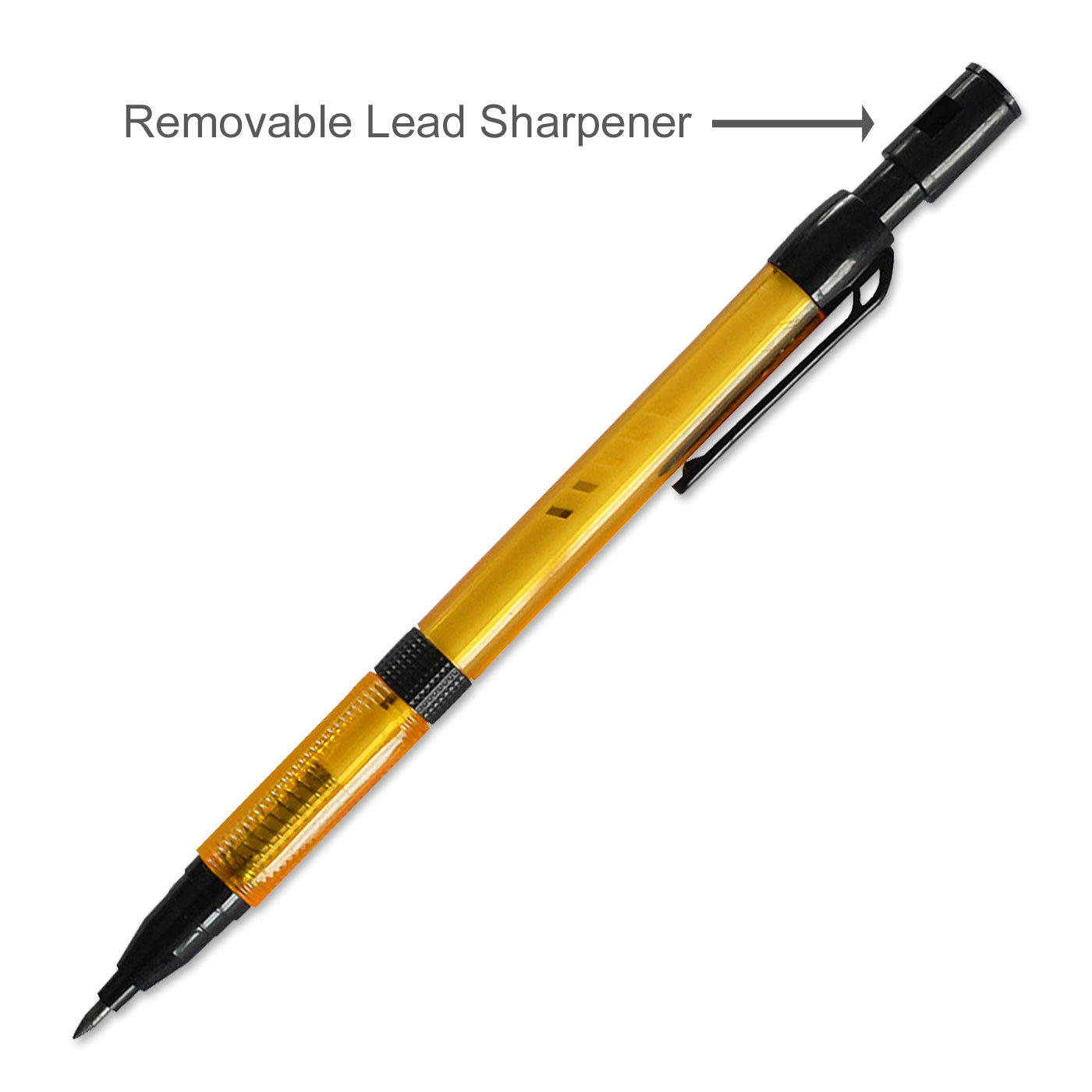 Tyco Triangular HB Mechanical Pencil TY-520 With Lead Sharpener 2.00mm Yellow