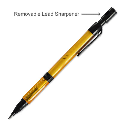 Tyco Triangular HB Mechanical Pencil TY-520 With Lead Sharpener 2.00mm Yellow