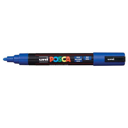 Uni Posca Marker 1.8-2.5mm Medium Tip Blue PC-5M