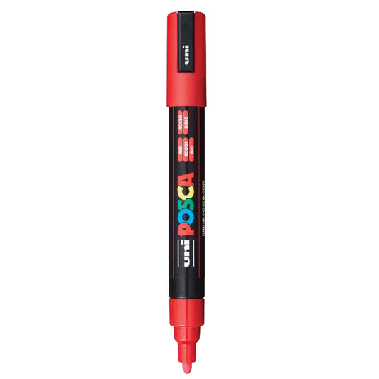 Uni Posca Marker 1.8-2.5mm Medium Tip Red PC-5M