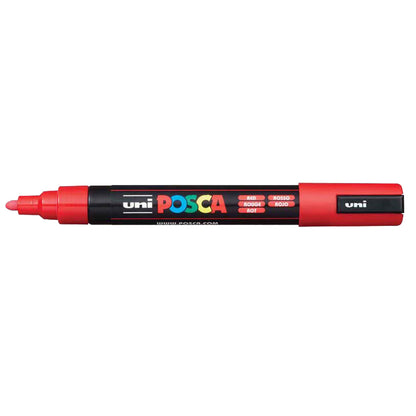 Uni Posca Marker 1.8-2.5mm Medium Tip Red PC-5M