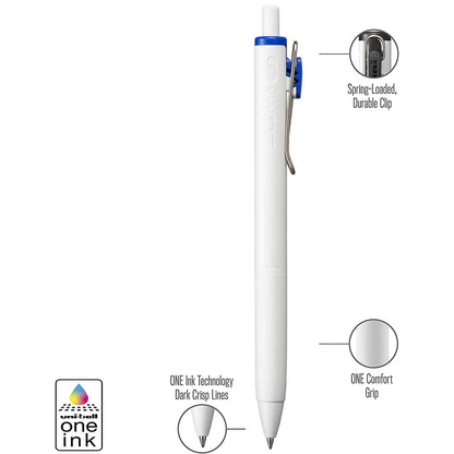 Uni One Gel Pen Rollerball Medium Tip 0.7mm Blue
