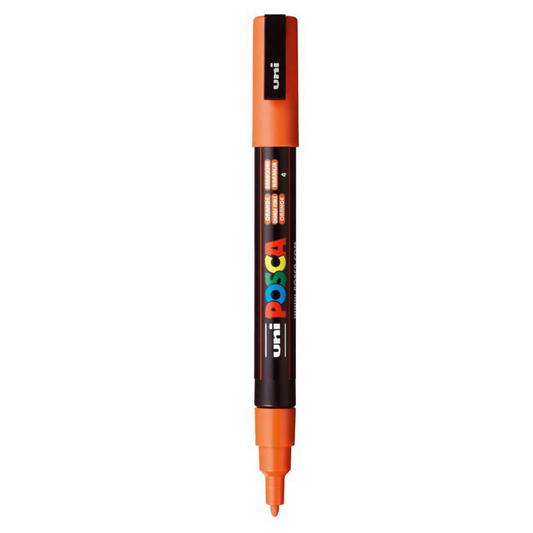Uni Posca Marker 0.9-1.3mm Fine Orange PC-3M