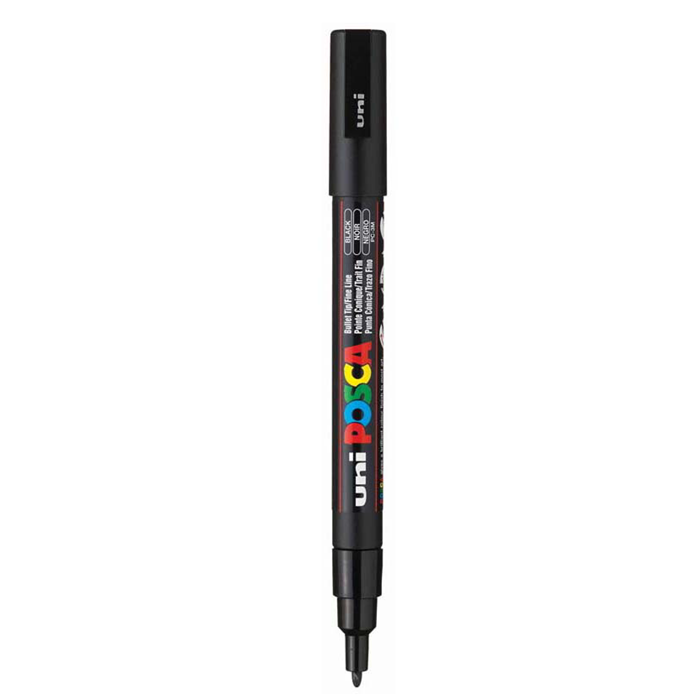 Uni Posca Paint Marker Fine 0.9-1.3mm Bullet Black PC-3M
