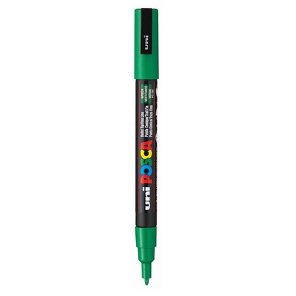 Uni Posca Marker 0.9-1.3mm Fine Green PC-3M