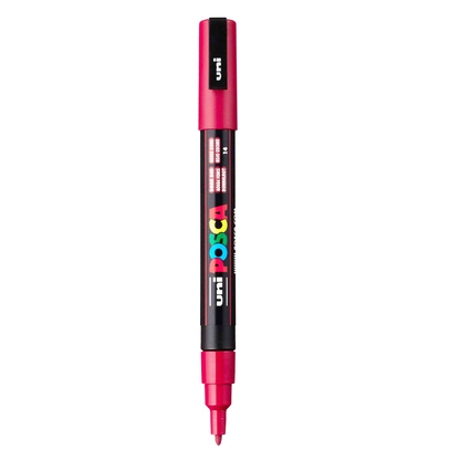 Uni Posca Marker 0.9-1.3mm Fine Red PC-3M