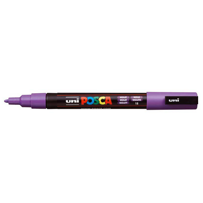 Uni Posca Marker 0.9-1.3mm Fine Violet PC-3M
