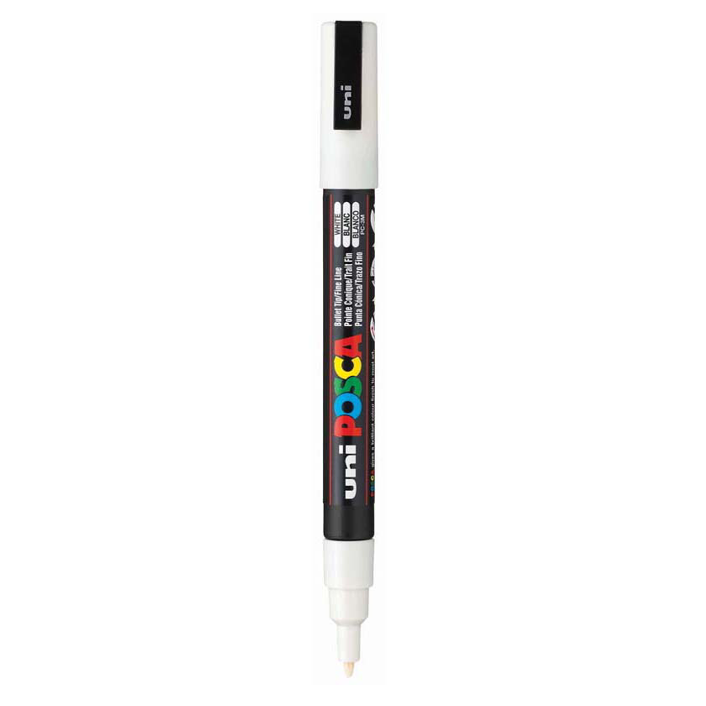 Uni Posca Marker 0.9-1.3mm Fine White PC-3M