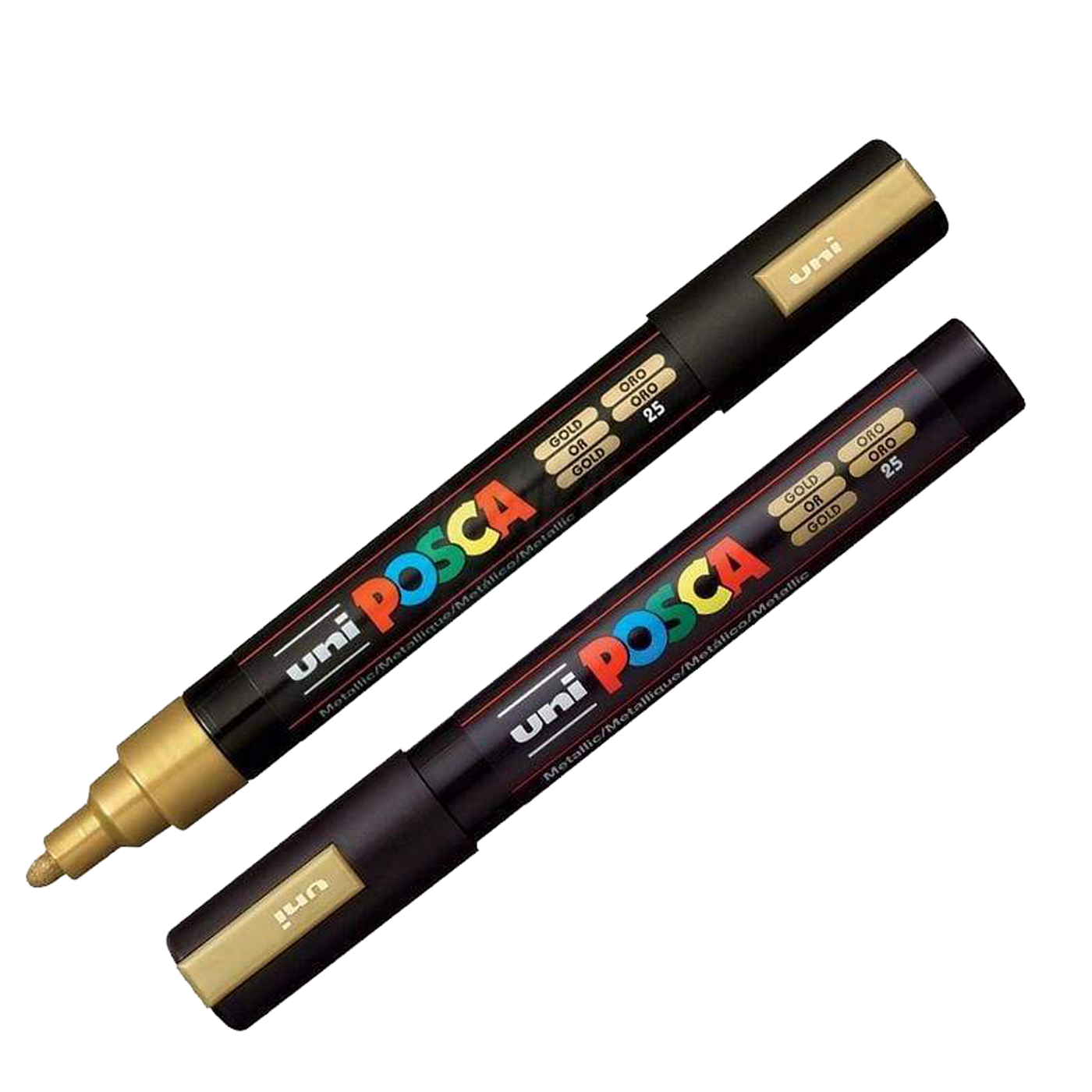 Posca Marker : Pc-5m : Medium Bullet Tip : 1.8 - 2.5mm : Metallic Set Of 8