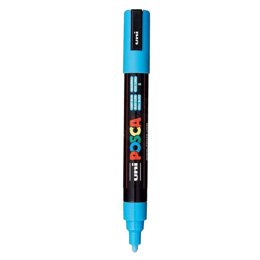 Uni Posca Marker 1.8-2.5mm Medium Tip Light Blue PC-5M