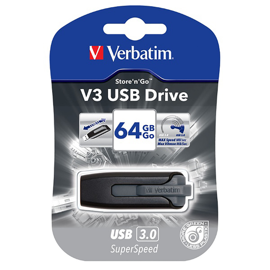 Verbatim Store & Go V3 USB Drive 64 GB