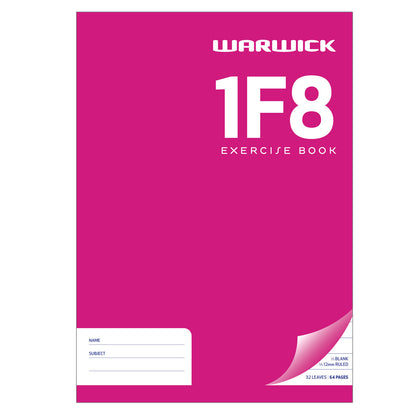 WARWICK EXERCISE BOOK 1F8 12MM 1/3 UNRULED 2/3 RULED 32 LEAF A4