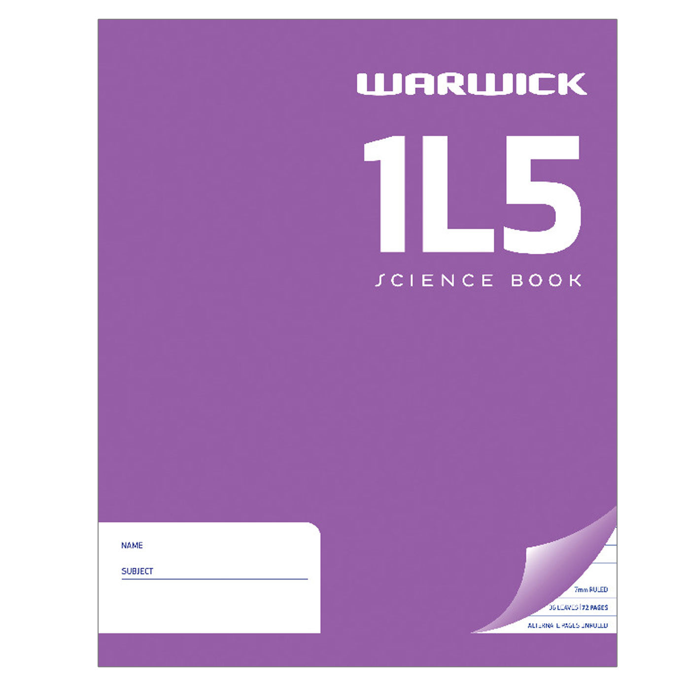 Warwick 1L5 Science Book - School Depot NZ