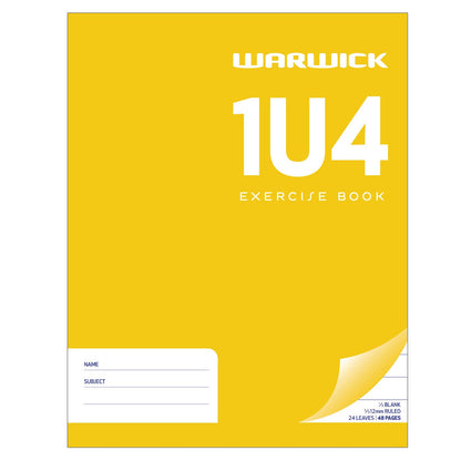 WARWICK EXERCISE BOOK 1U4 24 LEAF RULED 2/3 UNRULED 1/3 230X180MM