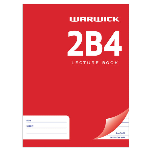 WARWICK LECTURE BOOK 2B4 94 LEAF RULED 7MM 230X180MM