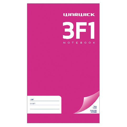 WARWICK NOTEBOOK 3F1 32 LEAF RULED 12MM 165X100MM