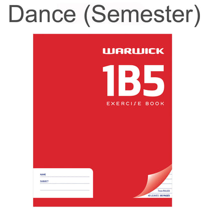 Warwick 1B5 Exercise Book Ruled 7mm 40 Leaf