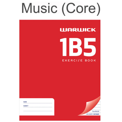 Warwick 1B5 Exercise Book Ruled 7mm 40 Leaf