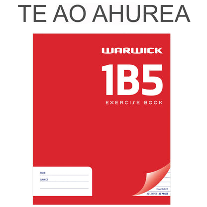 Warwick 1B5 Exercise Book Ruled 7mm 40 Leaf