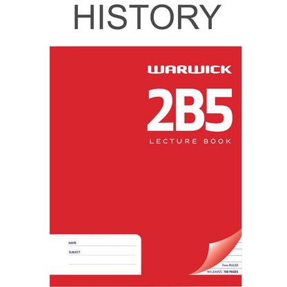 Warwick 2B5 Lecture Book Hardcover 94 Leaf Ruled 7 mm 255 x 205mm