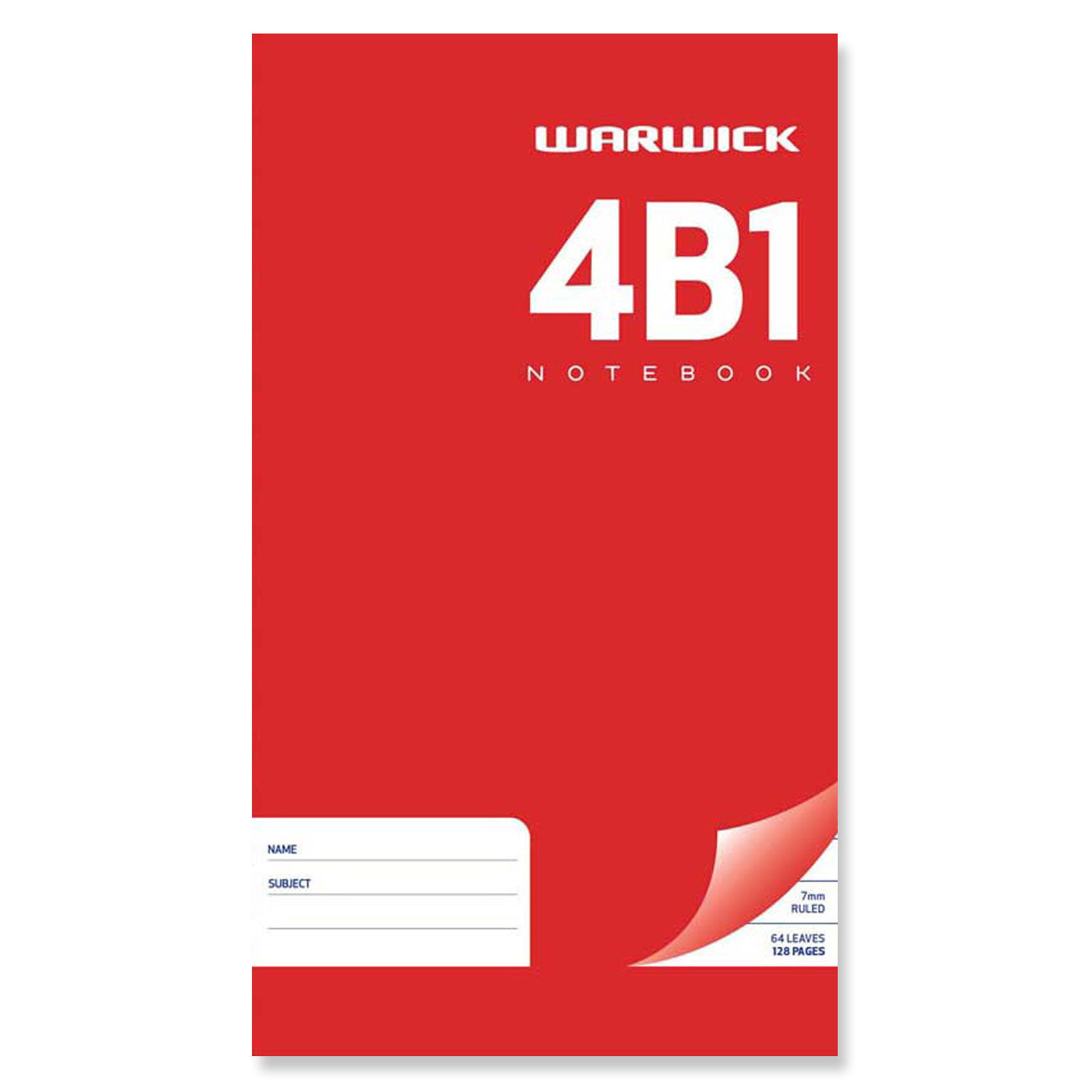 Warwick 4B1 Notebook Hard Cover 165 x 100mm 62 leaf 7mm
