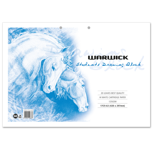 Warwick Drawing Refill Pad 17C9 Punched A3 20 Leaves