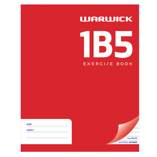 Warwick 1B5 Exercise Book 40 Leaf