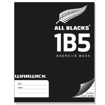 All Blacks Exercise Book 1B5 Warwick