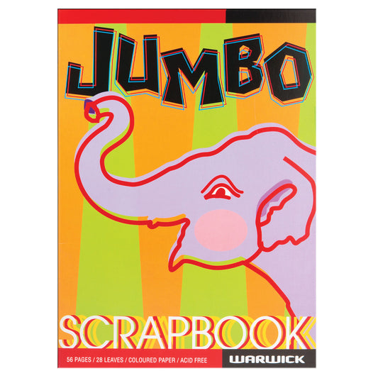 Warwick Scrapbook Jumbo Coloured Paper 56 Pages