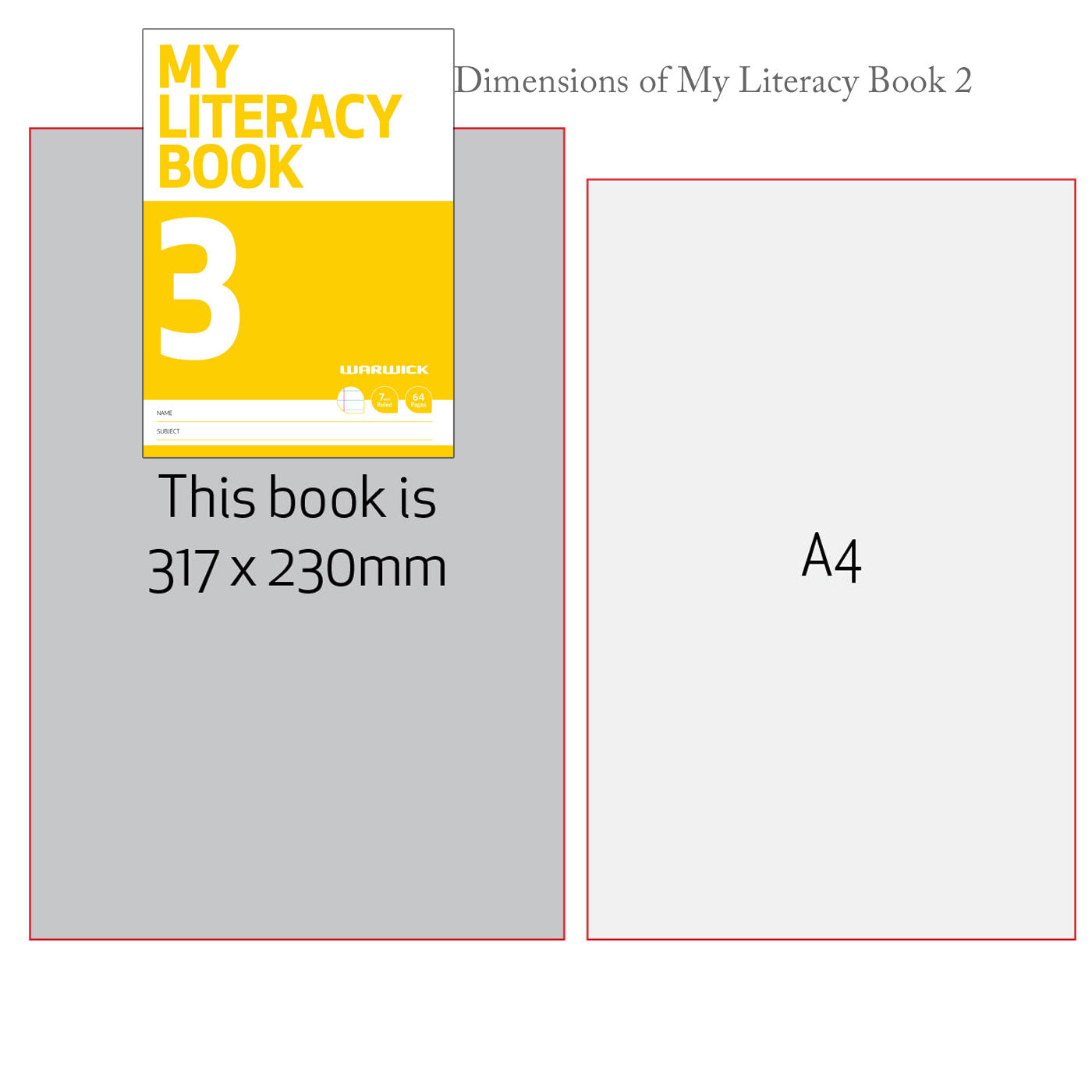 Warwick My Literacy Book 3 Dimensions