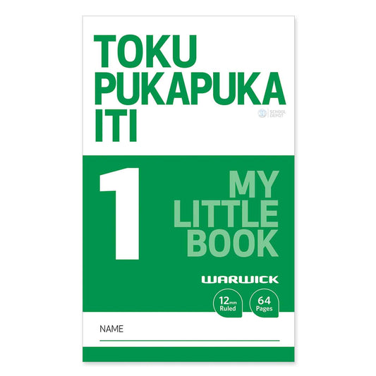 Warwick My Little Book 1 Toku Pukapuka Iti Bilingual 12mm Ruled 64 Pages