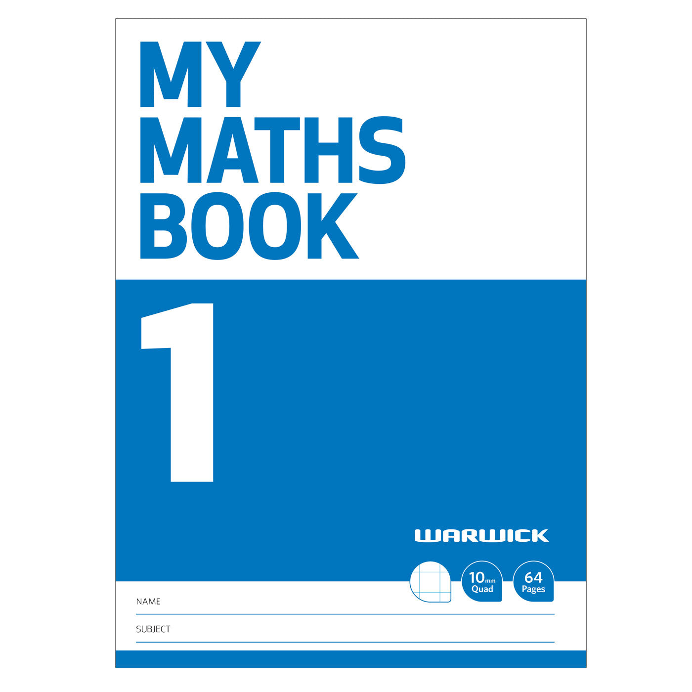 Warwick My Maths Book 1 Quad 10 mm