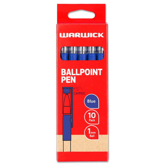 Warwick Ballpoint Pen Capped Medium 1.0mm Blue
