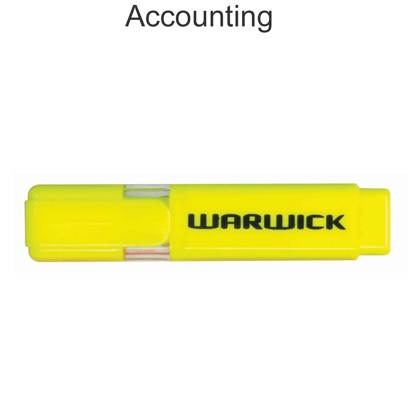Warwick Highlighter Stubby Chisel Tip Yellow