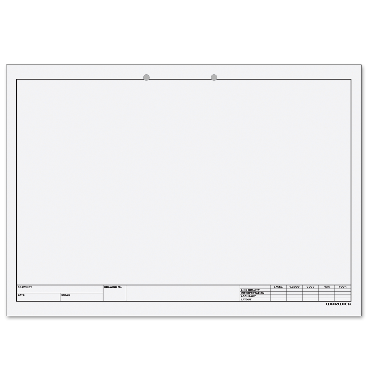 Warwick Technical Drawing Pad 20 Leaves 120gsm Punched A3 – School Depot NZ