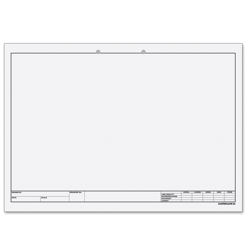 Warwick Technical Drawing Pad 20 Leaves 120gsm Punched A3 – School Depot NZ