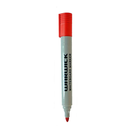 Warwick Whiteboard Marker Extra - Bullet Tip - Red - School Depot NZ