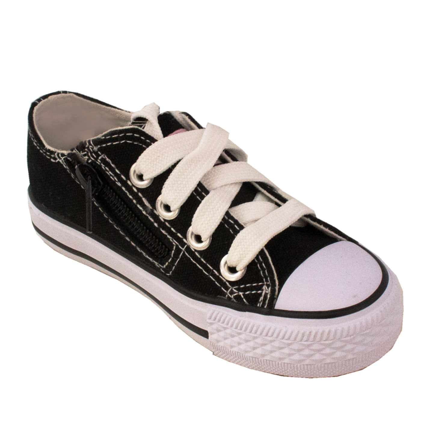 Classic Kids Canvas Sports Shoes Black 25 to 27