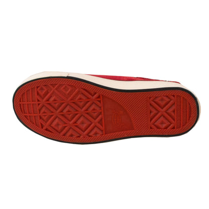 Classic Ankle High Zip & Lace School Shoes Red - School Depot NZ